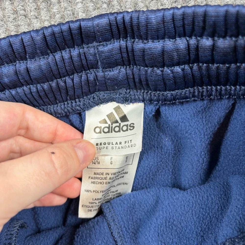 Adidas‎ Mens Blue Regular Fit Jogger Sweatpants Size L 14/16 Track Pants